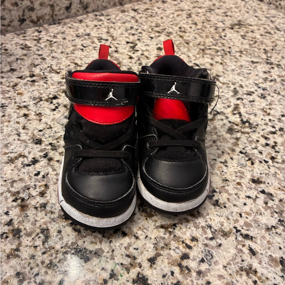 Kids Black and Red Sneakers
